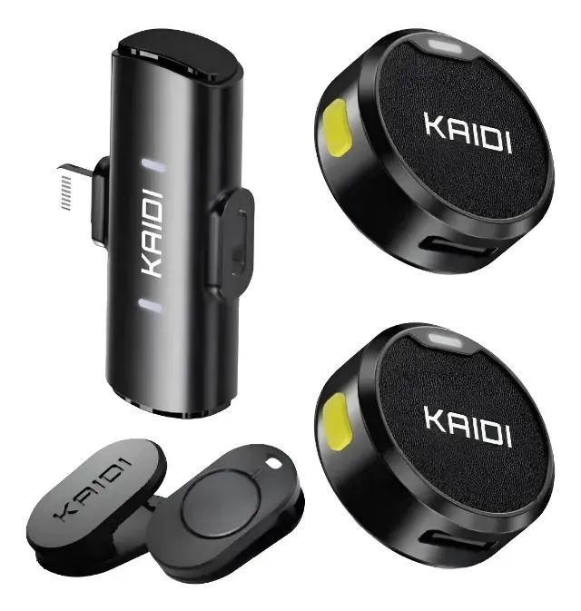 [Novo] Microfone Lapela KAIDI KMF4-A com conexão Iphone e Tipo C - Foto 2