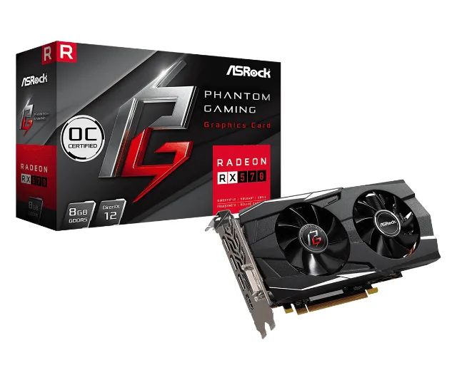 Placa de Vídeo ASRock Phantom Gaming RX570