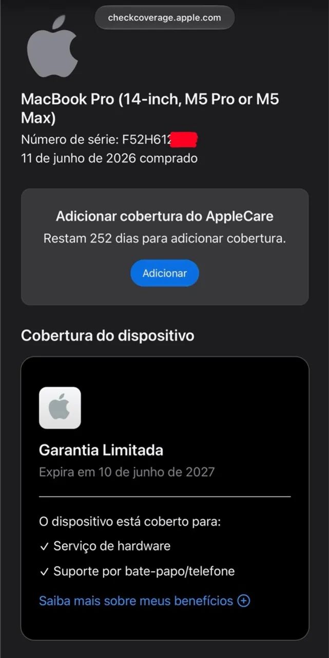 Macbook pro 14 polegadas chip m5 pro 24gb / 1tb com apenas 5 ciclos ( 24 / 1 tb ) - Foto 2