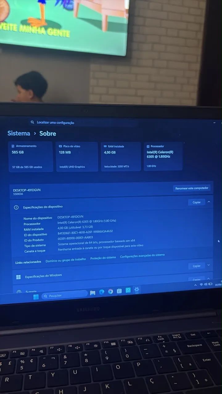 Notebook SAMSUNG BOOK 500 GB 8 ram  - Foto 3