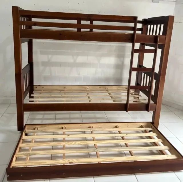Beliche 100% Madeira, com Cama Auxiliar  de "Brinde" Baixou 999,00!!! !!!!! - Foto 4