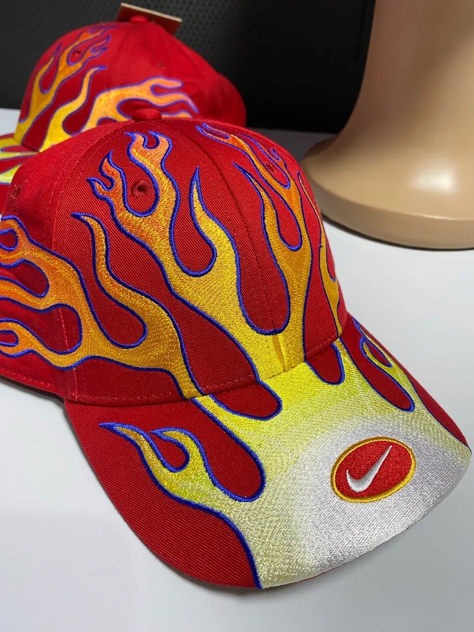 Boné Nike Structured OG Flame Club Gym Red - Foto 3