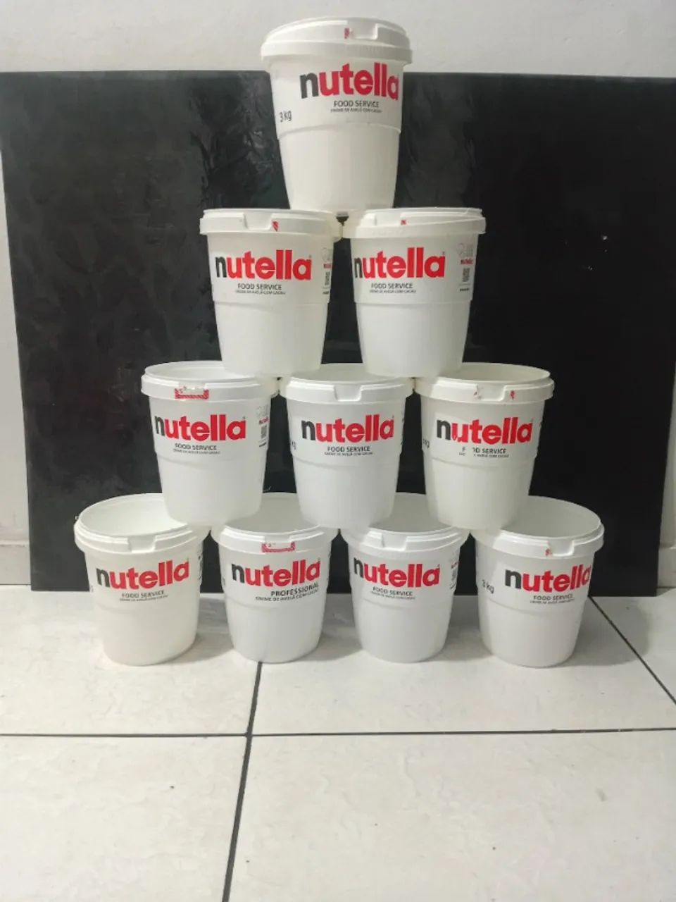 BALDE VAZIO DE NUTELLA 