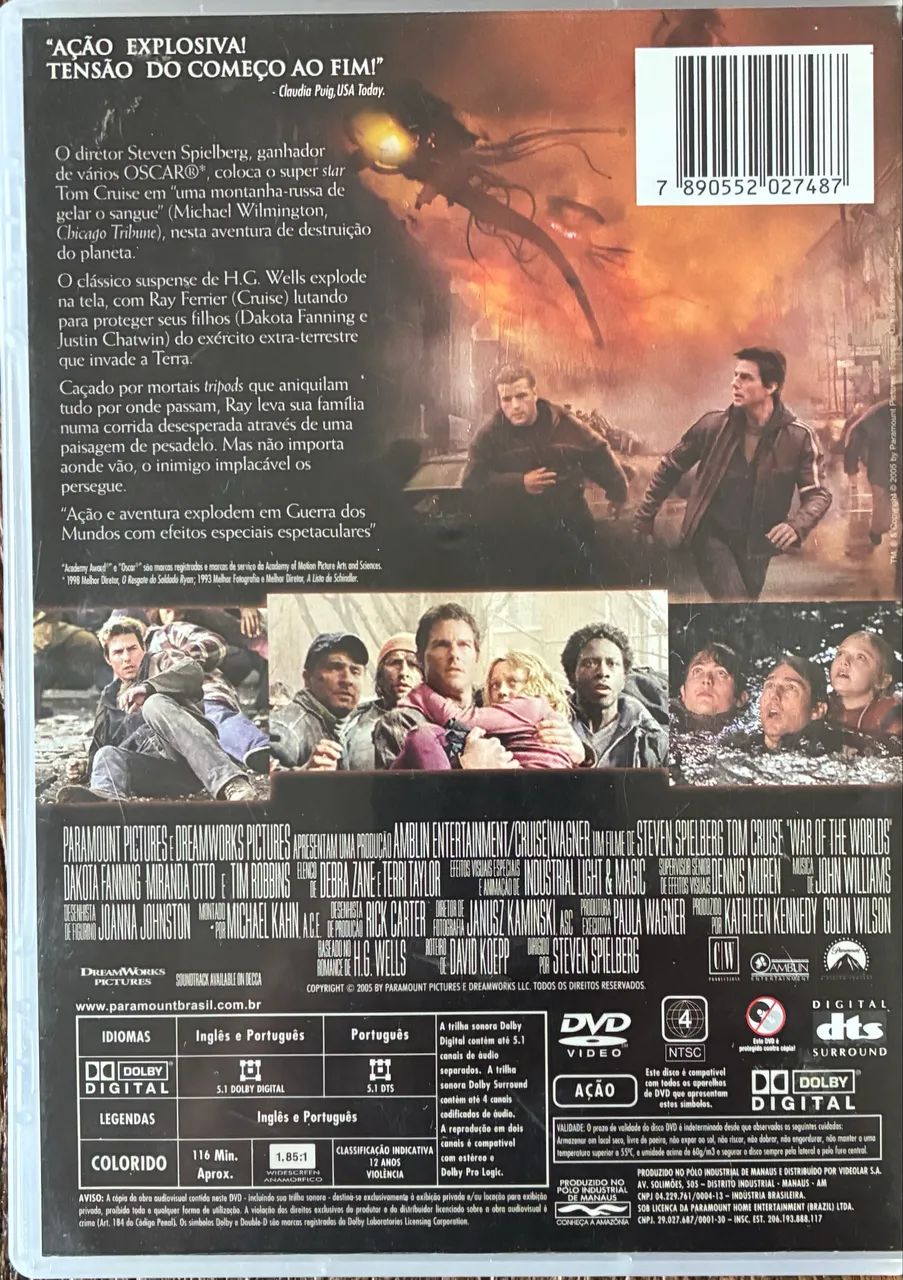 DVD - GUERRA DOS MUNDOS - Foto 3