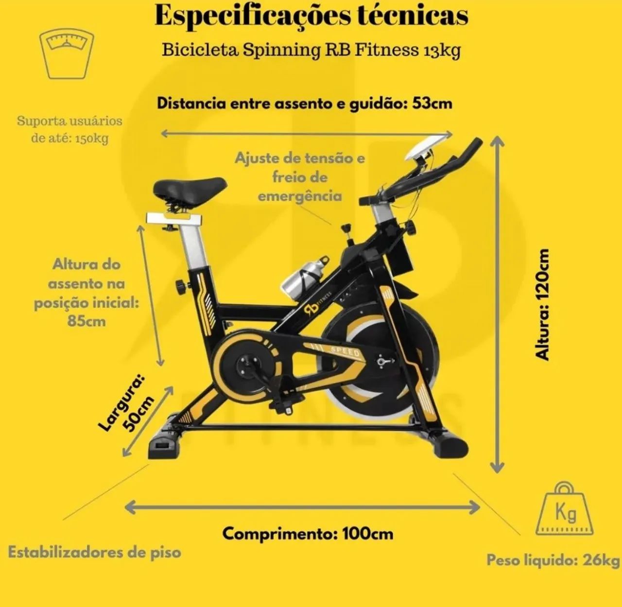 Bicicleta spinnig  - Foto 5