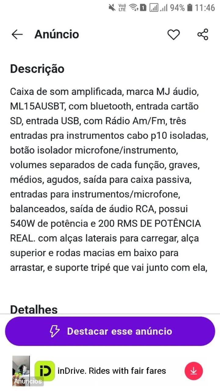 Caixa de som profissional  - Foto 4
