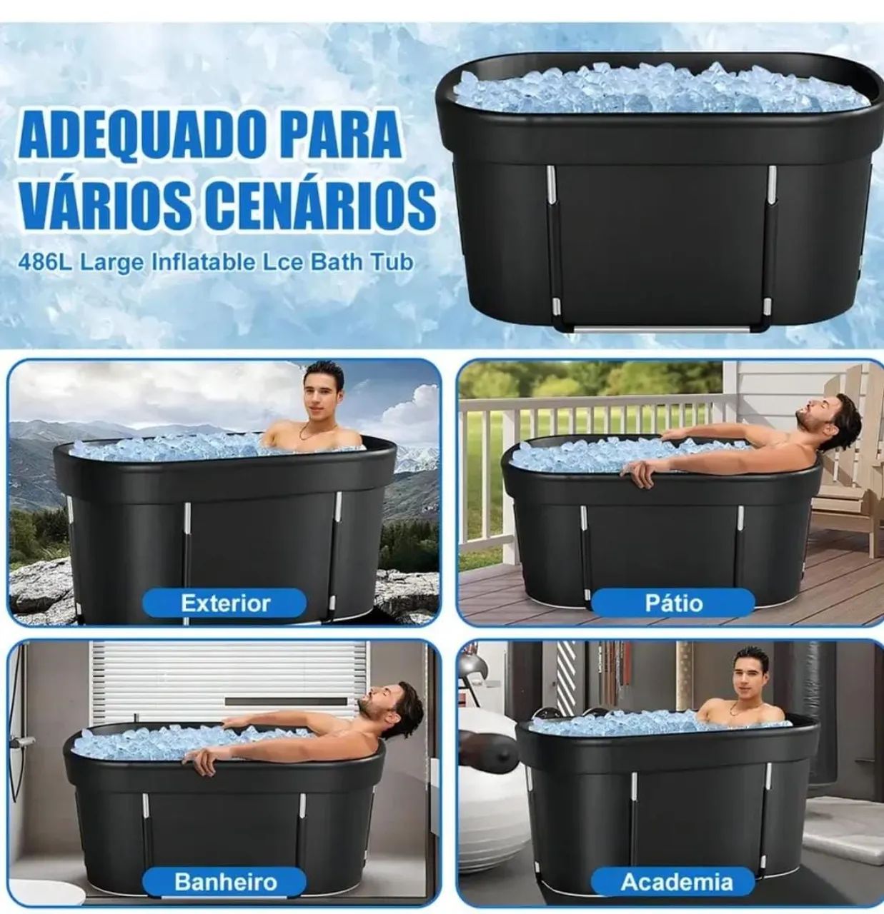 Jogador de futebol banheira de gelo  - Foto 2