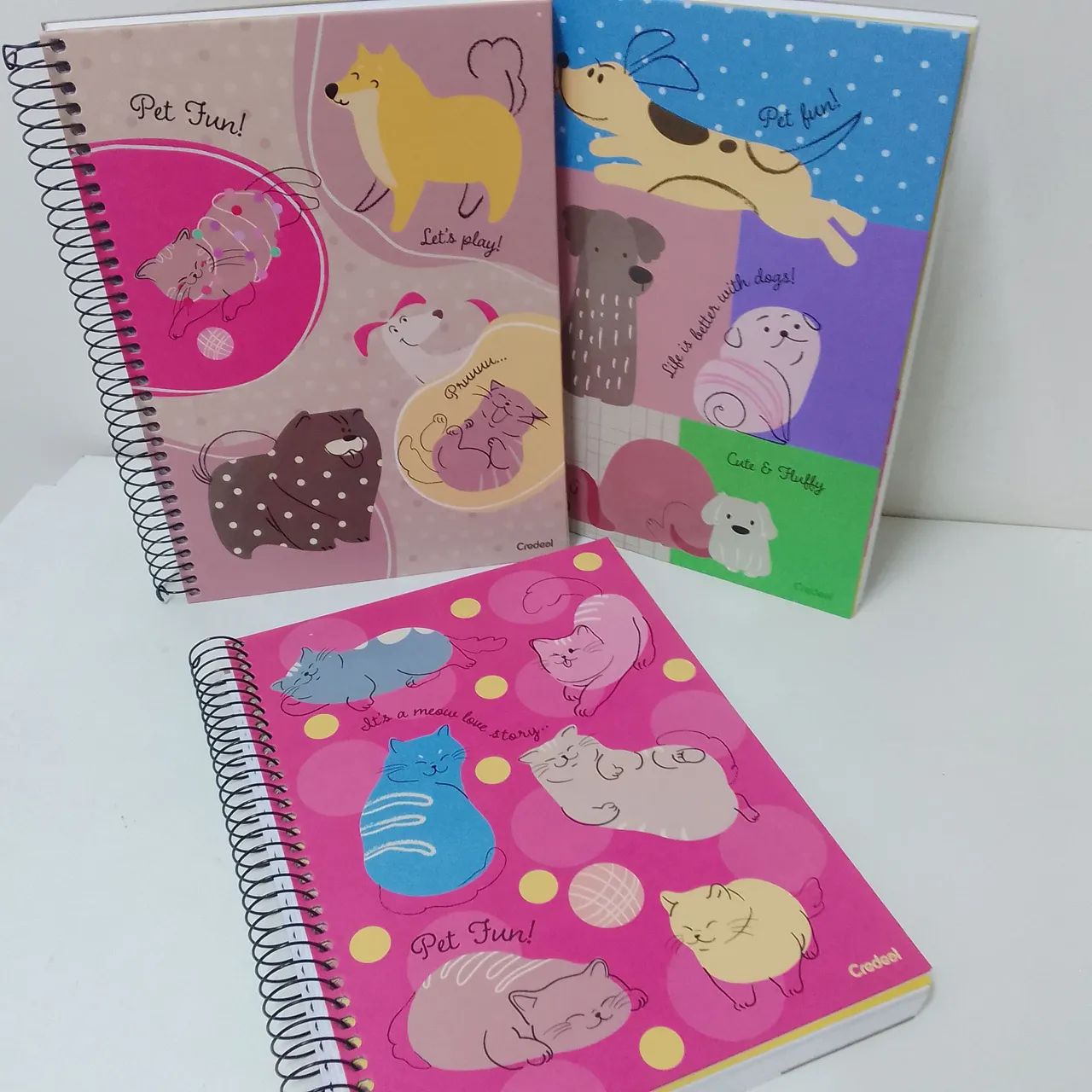 Kit com 3 cadernos 10 matérias 