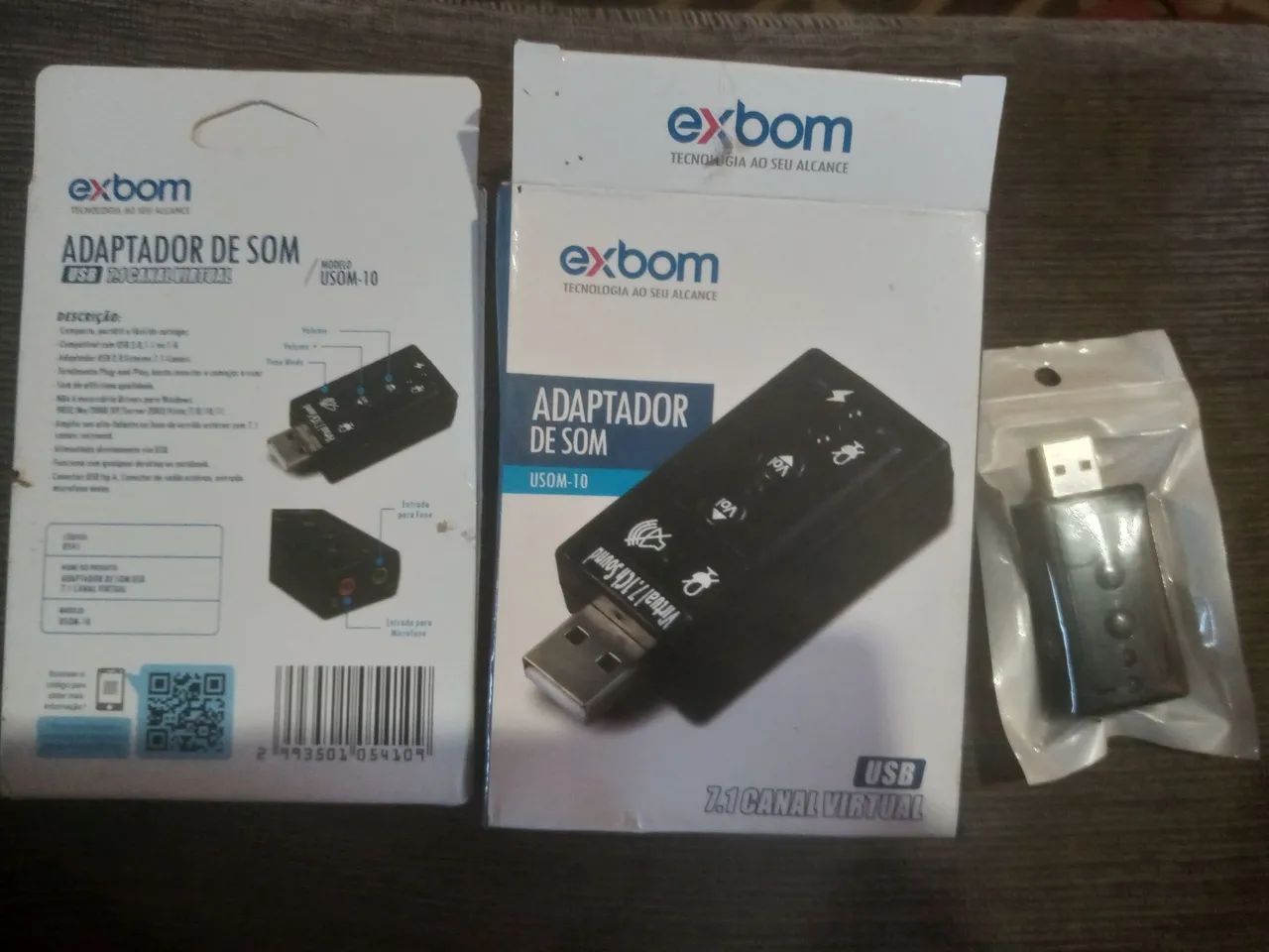 Adaptador de som USB para Computador