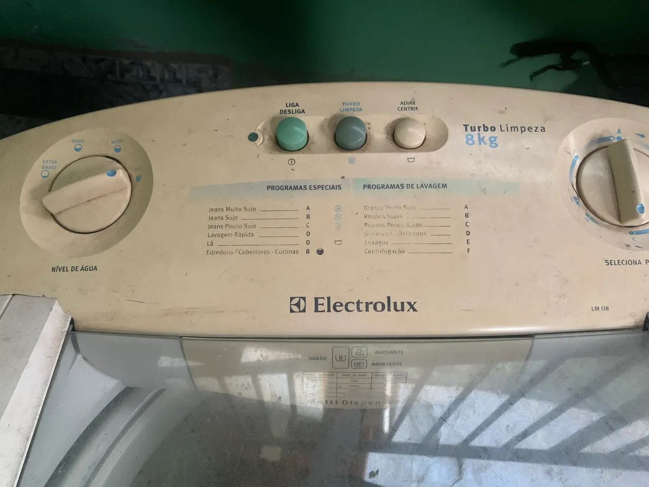 Máquina de lavar eletrolux