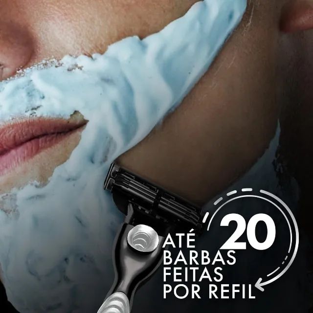 Gillette Mach3, Carga para Aparelho de Barbear com 3 Lâminas 8 Unidades - Foto 4