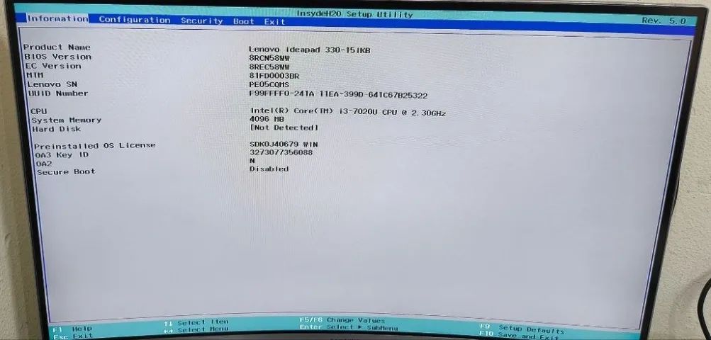 Placa  para Notebook Lenovo 330-15IKB  - Foto 2