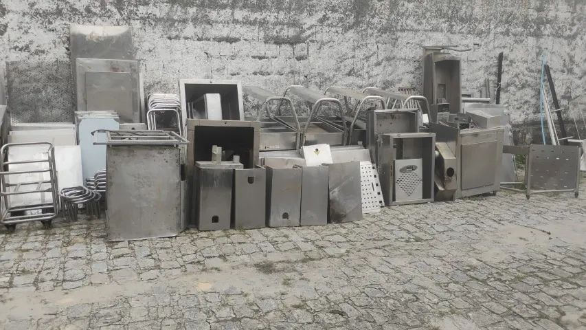 Aço inox 304. Lote com várias peças. Valor: 23.000,00 reais. Retirada em João Pessoa. - Foto 2