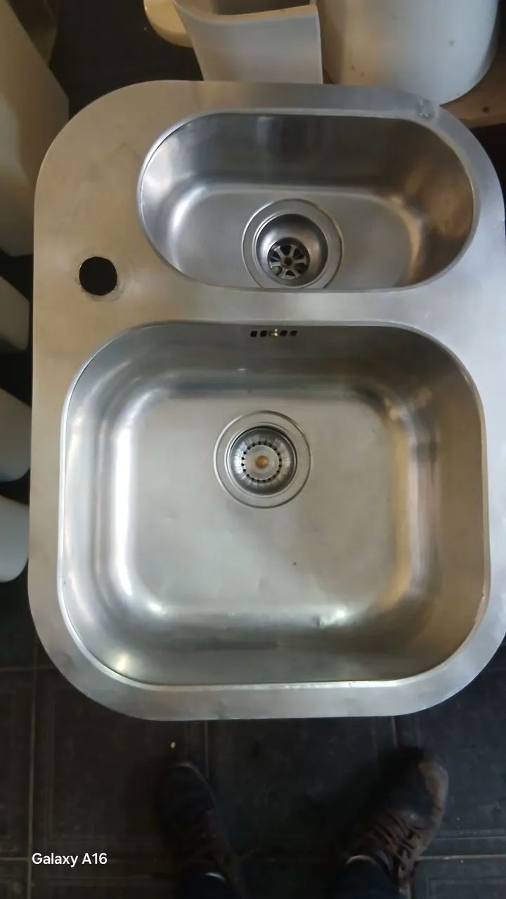 Cuba Dupla inox 61 x 46