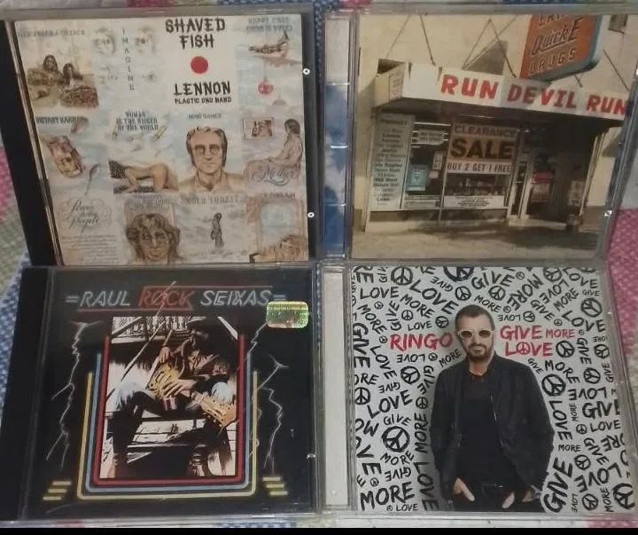 4 CDs Rock- John Lennon, Raul Seixas, Ringo Starr