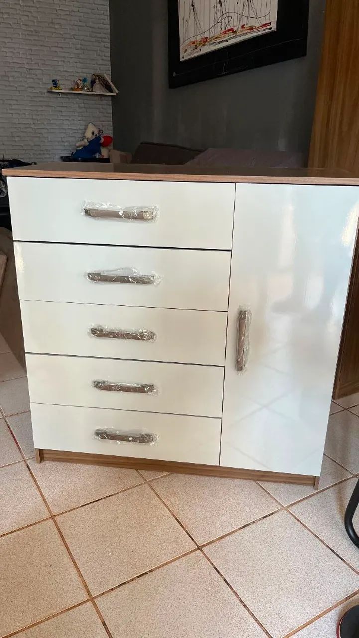 COMBO MULTIUSO + CÔMODA/ NOVOS/ ENTREGA GRÁTIS  - Foto 5