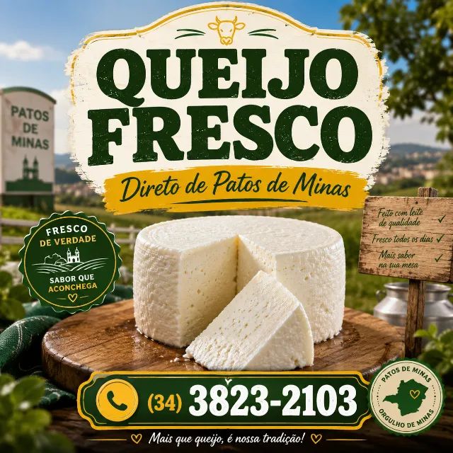 Queijo fresco em Patos de Minas 38232103