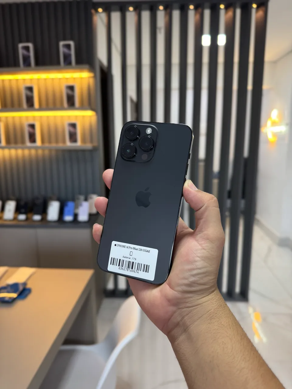iPhone 14 Pro Max 128gb Preto CHIP FÍSICO E E-SIM - Celulares e