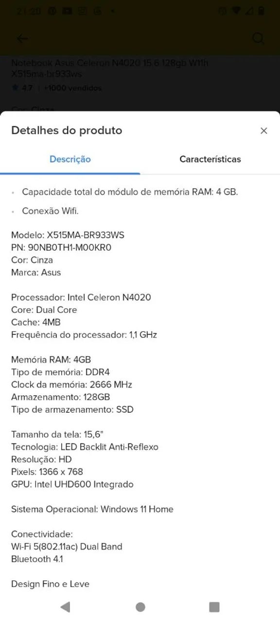 Notebook Asus X515 - Foto 5