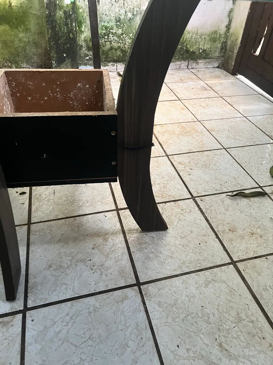 MESA DE JANTAR - VIDRO + MADEIRA  - Foto 2