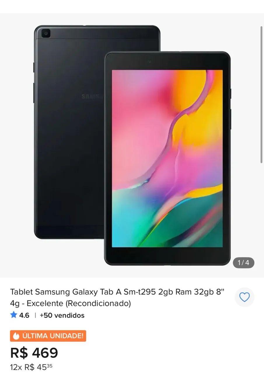 Tablet Samsung Galaxy A Sm-t295 - Foto 3