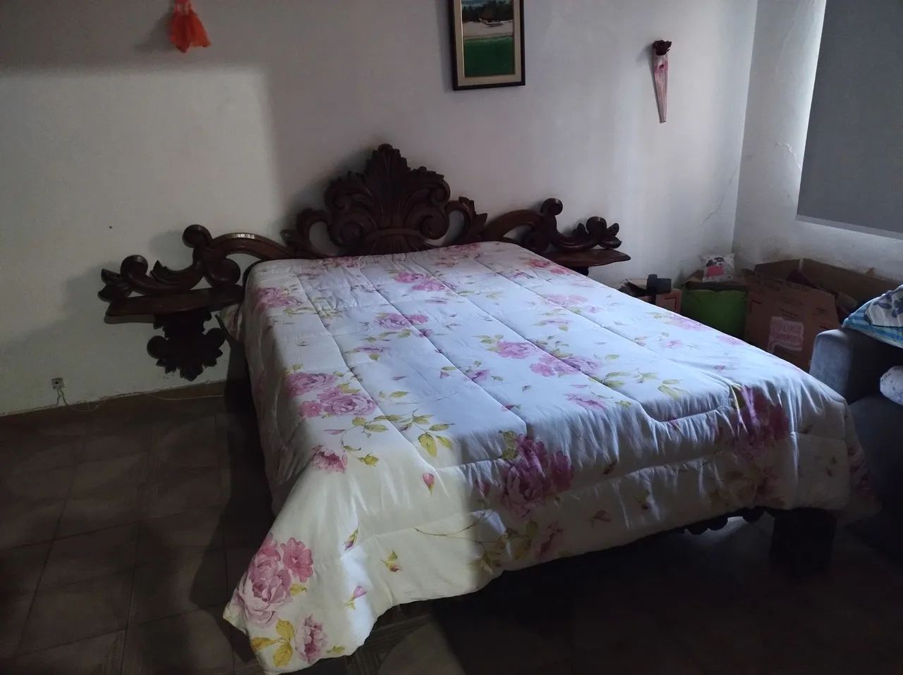 Cama Casal de Madeira trabalhada  - Foto 4