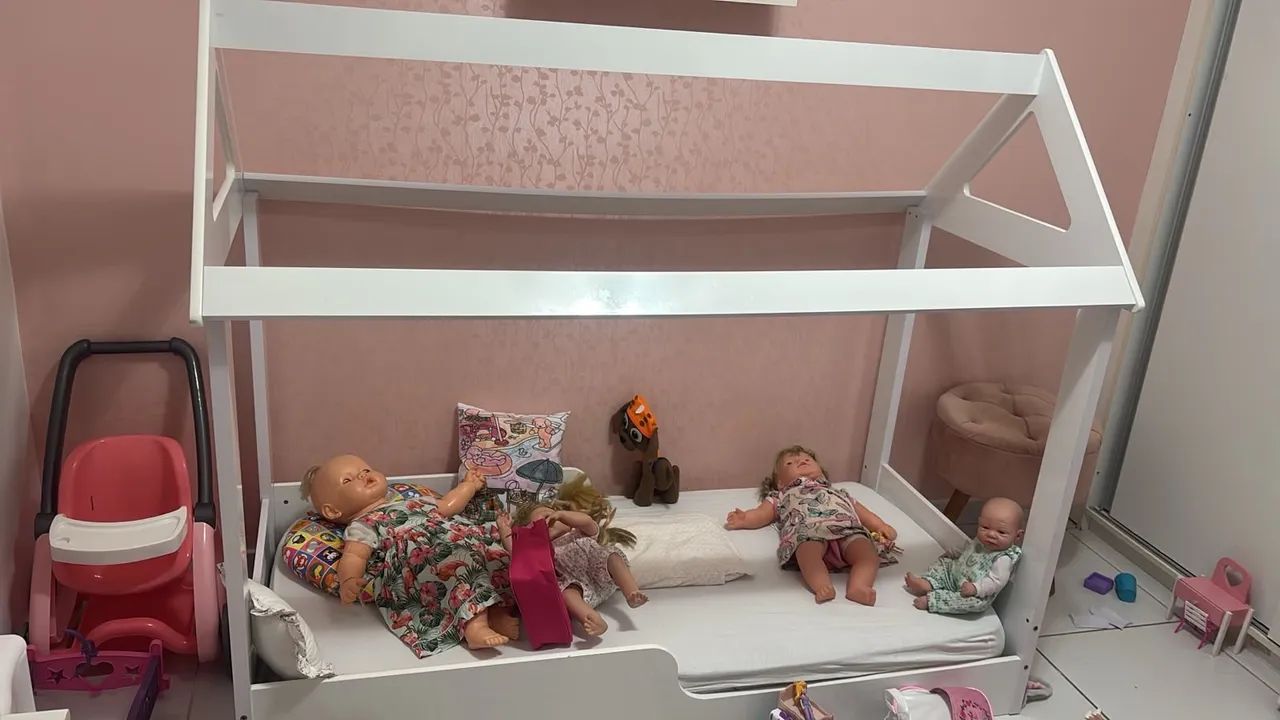 Cama infantil branca  - Foto 2