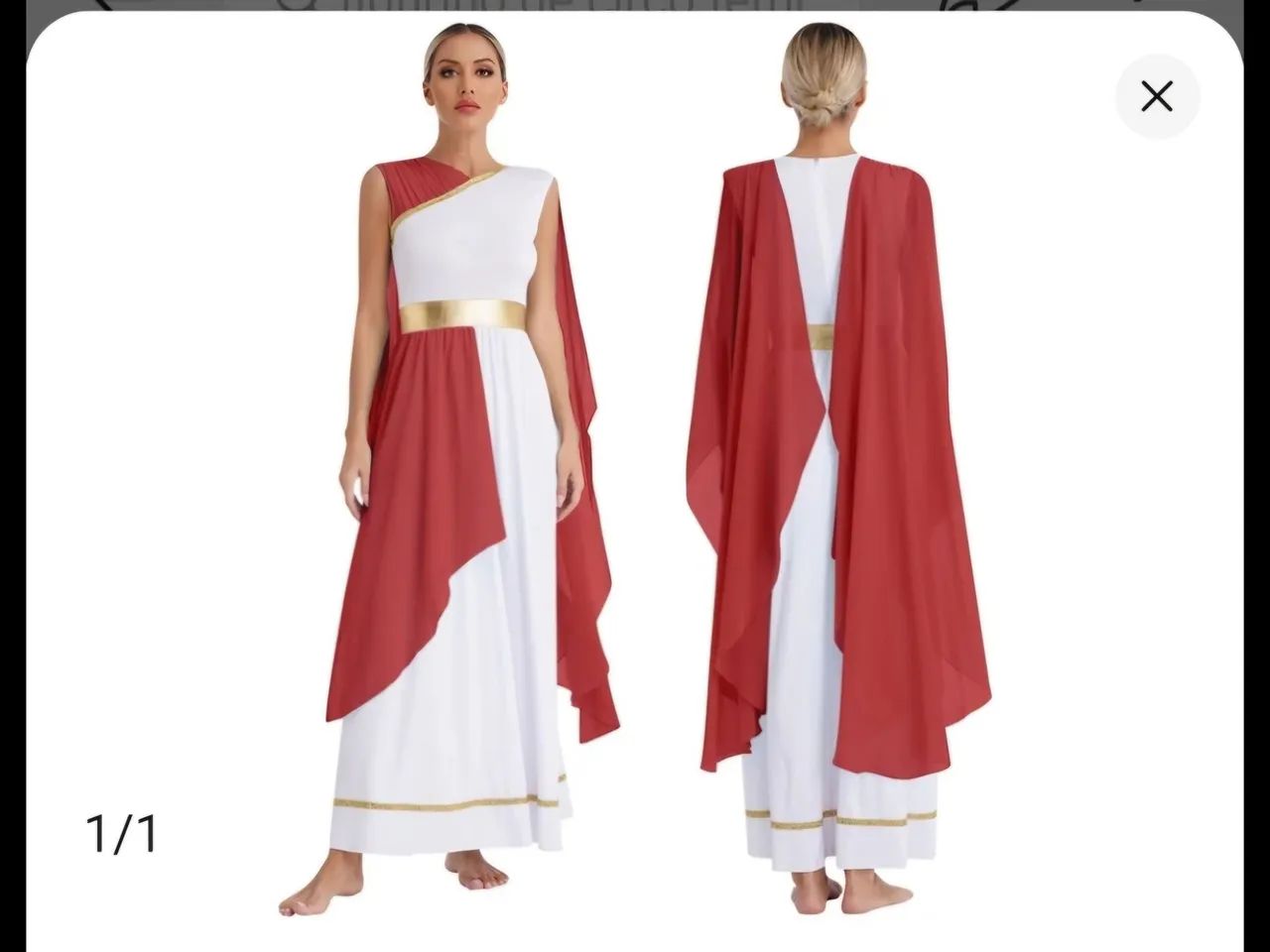 Fantasia mulher deusa grega romana Plus Size