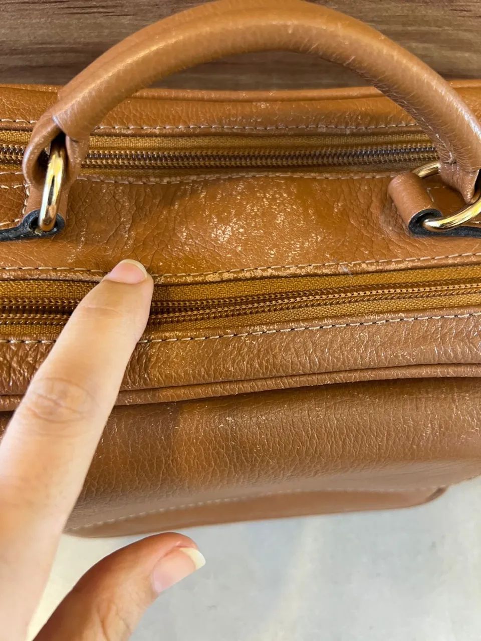 Bolsa em couro - Foto 2