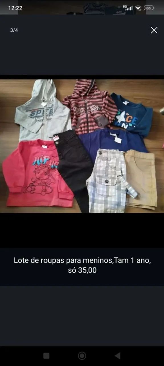 3 lotes diferentes de roupas - Foto 2
