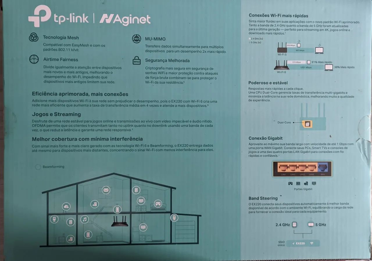 Roteador tp-link EX220 AX1800 - Foto 2