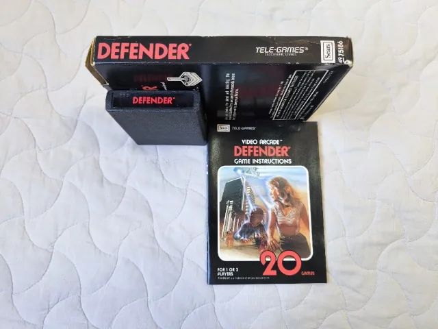 Defender - SEARS CIB Atari 2600 Jogo na Caixa - Foto 2
