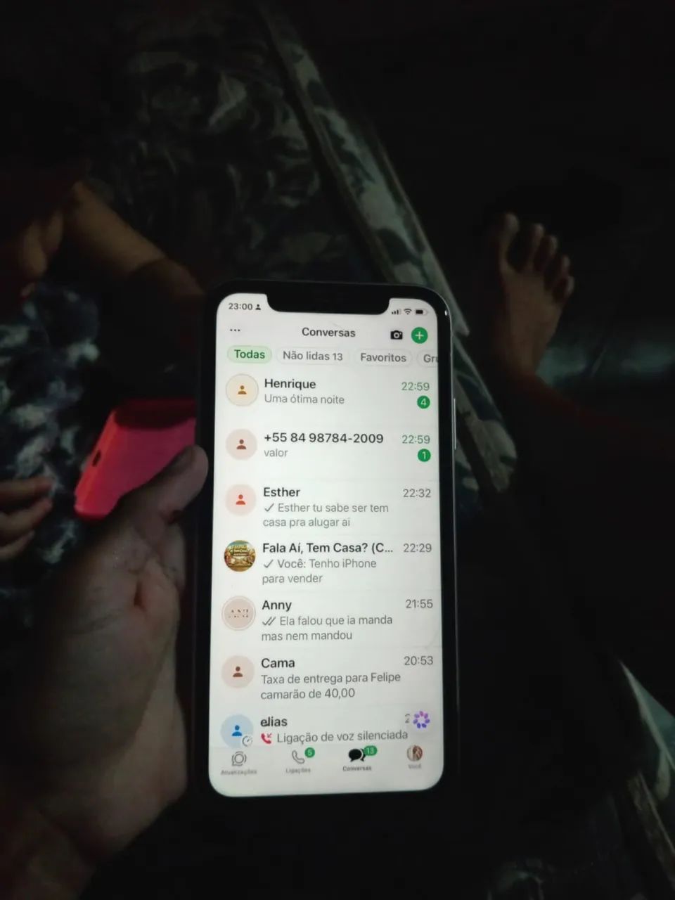 Vender iPhone 11 ele é 128 gb ele tá pegando tudo e bateria e 75% - Foto 2