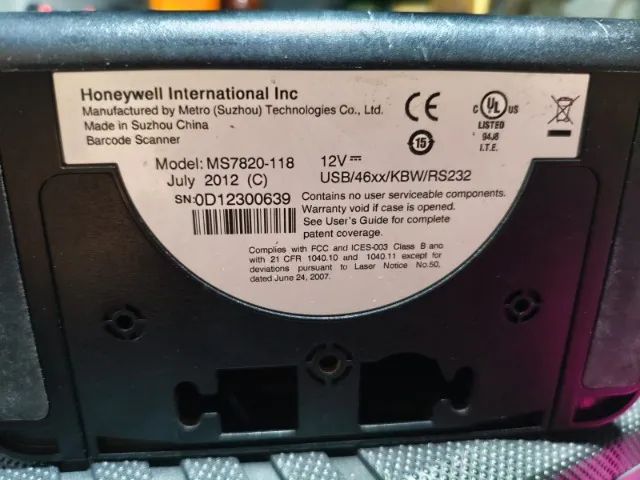 Vendo Leitor Fixo de Código de Barras Honeywell MS7820-118 - Foto 2
