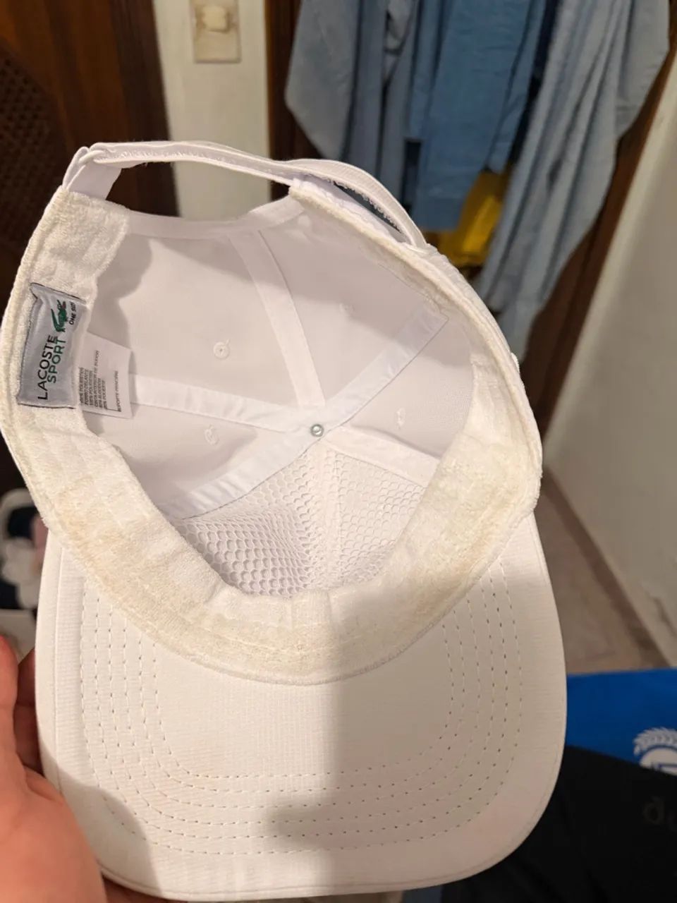 Boné Lacoste Sport branco  - Foto 3