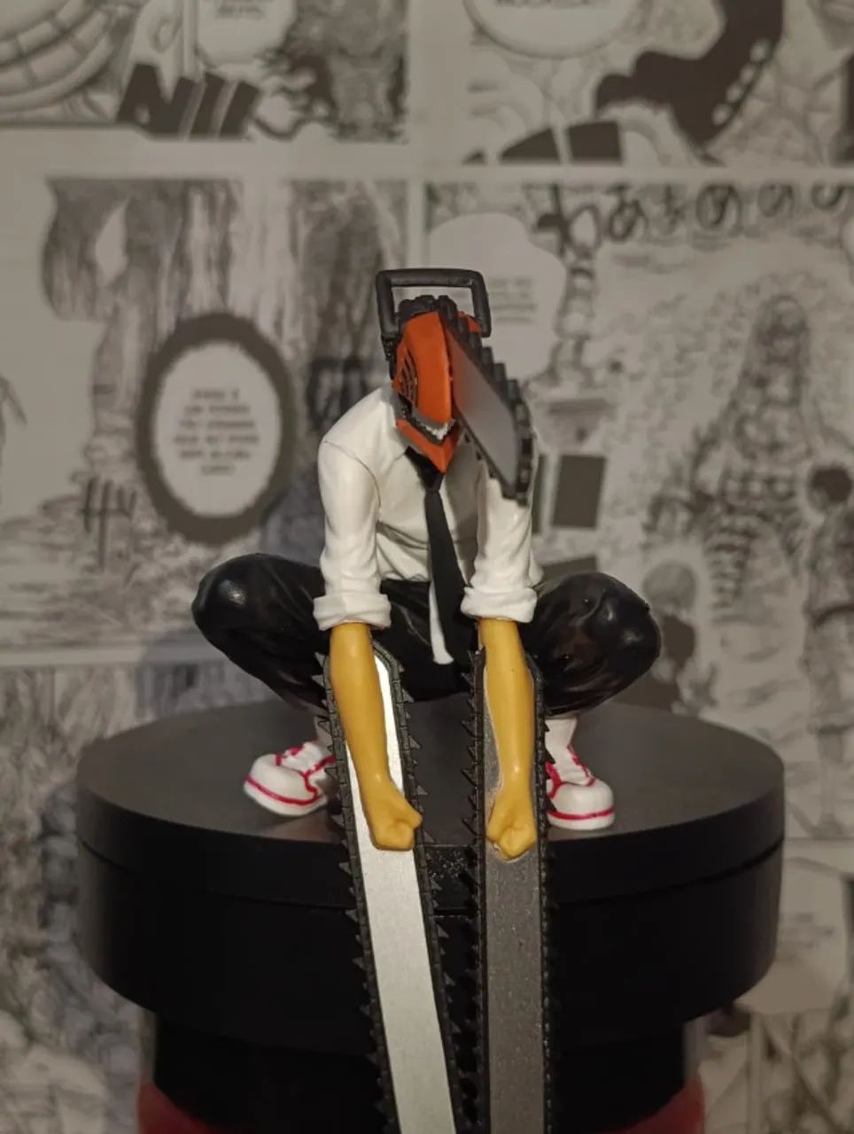 OPORTUNIDADE | Figure Chainsaw Man Agachado Anime Colecionavel Premium - Foto 4