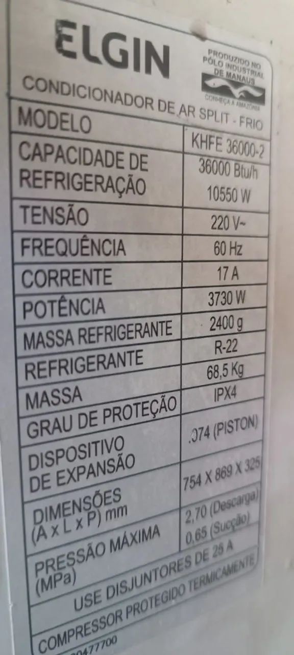 Vendo ar condicionado 24mil BTUs  - Foto 2