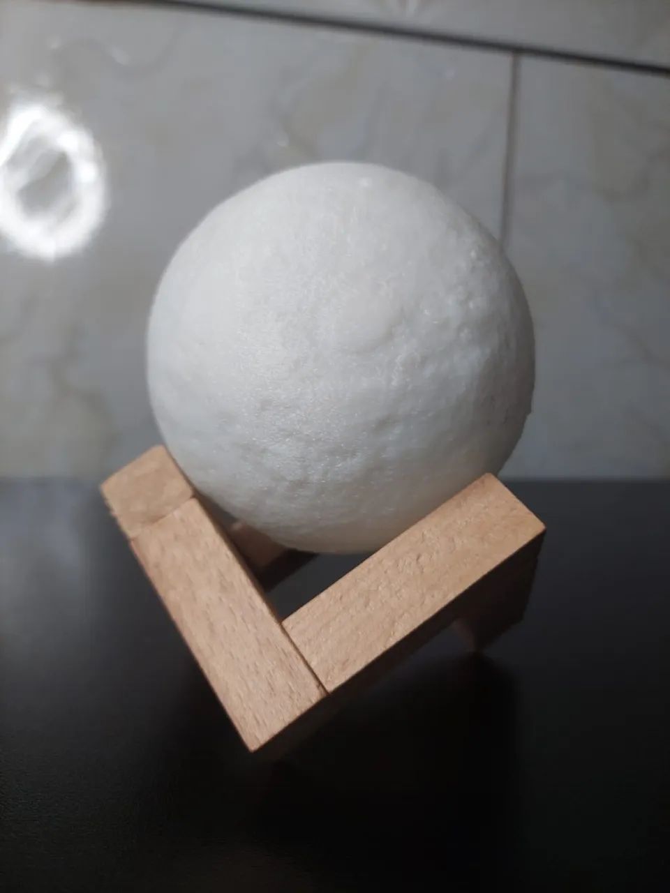 LUMINÁRIA DE LUA LED ABAJUR COM BASE DE APOIO