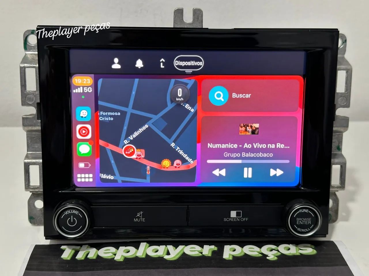 Multimídia Fiat Toro original com código e chicote  - Foto 5