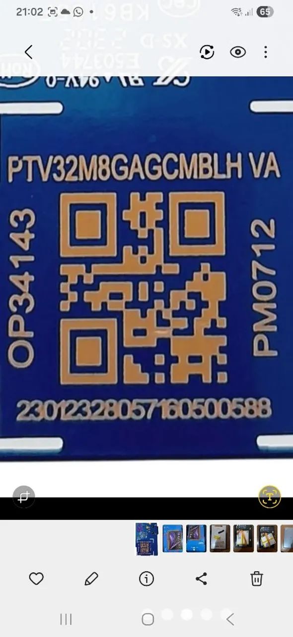 Placa principal tv philco ptv32m8gagcmblh-va<br> - Foto 6