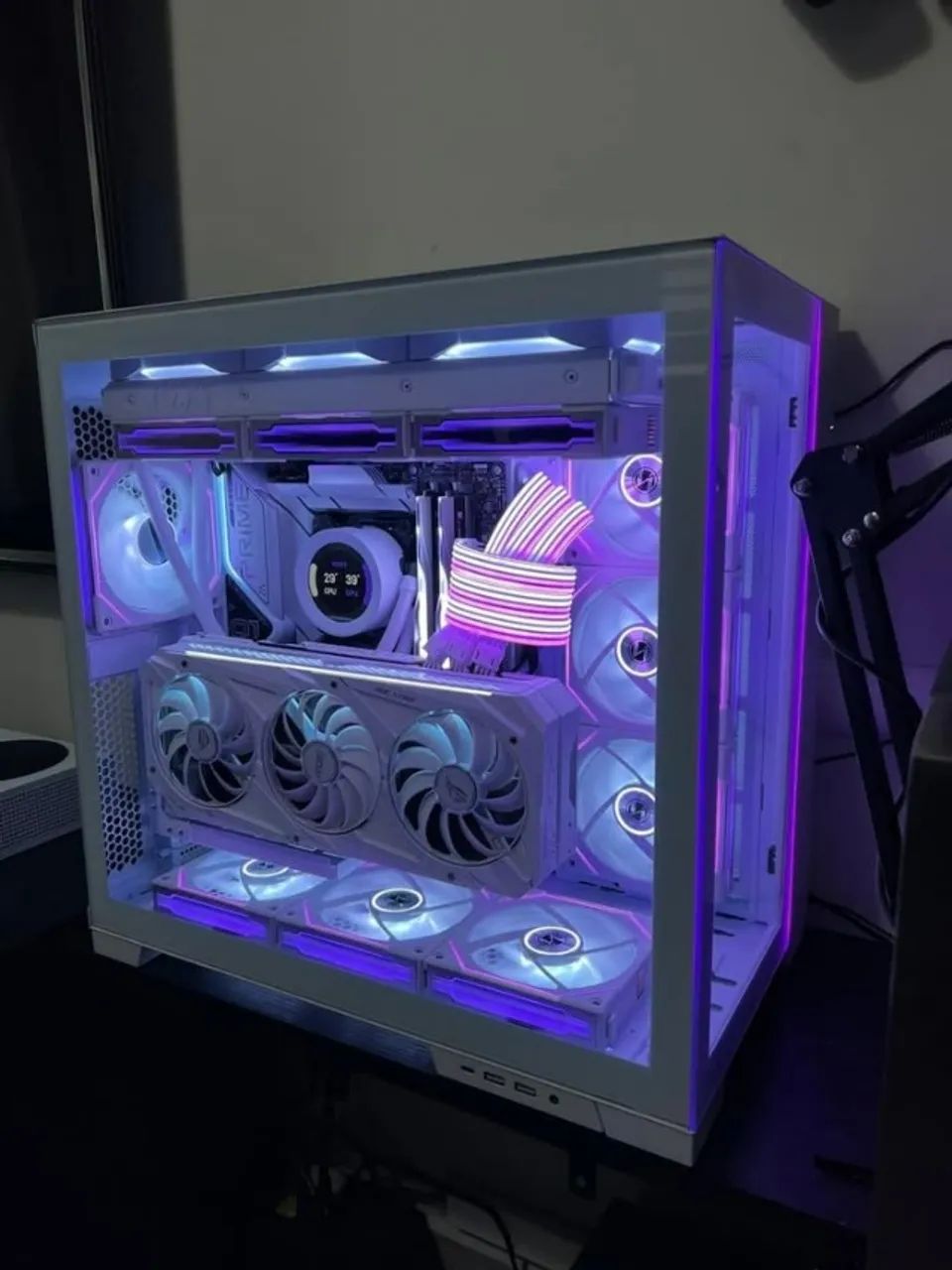 Gabinete Lian Li O11 Dynamic Evo Puro Branco RGB