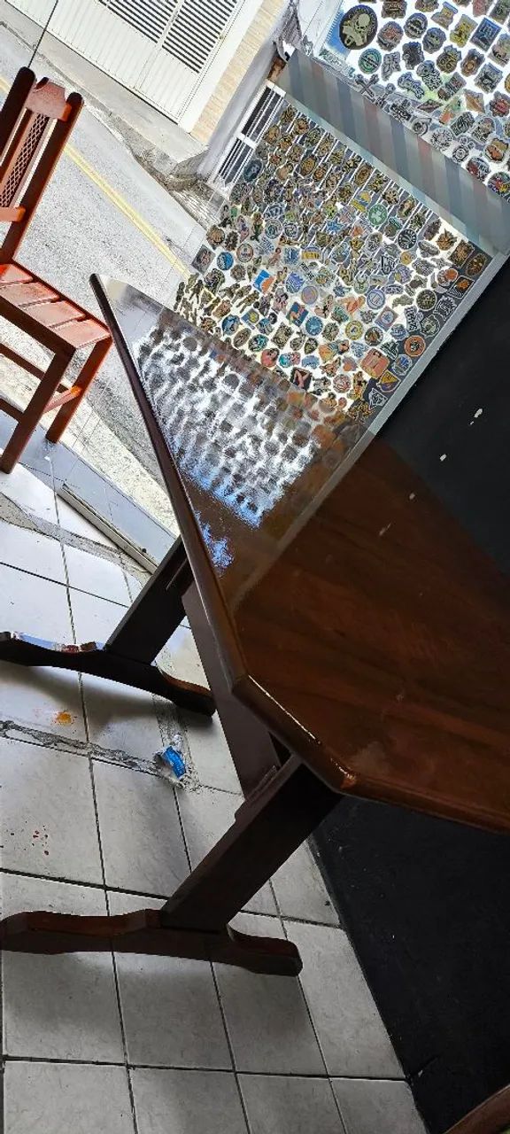 Mesa de madeira quadrada  - Foto 4