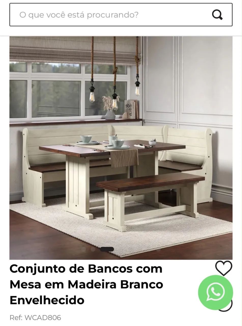 Mesa de madeira maciça lacrada na caixa 