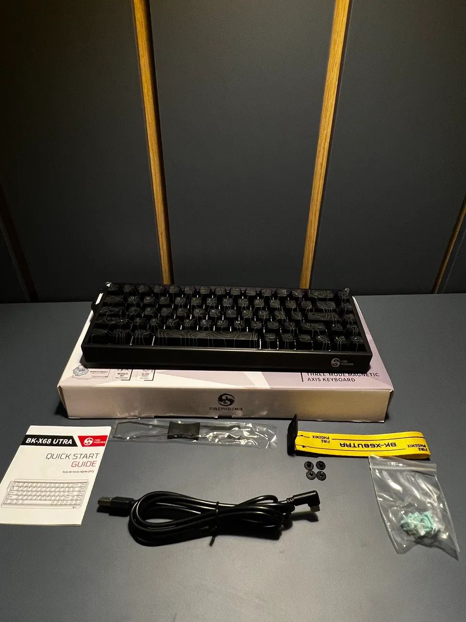 Teclado Gamer Fire Phoenix BK-X68 UTRA - magnético RGB - Foto 4