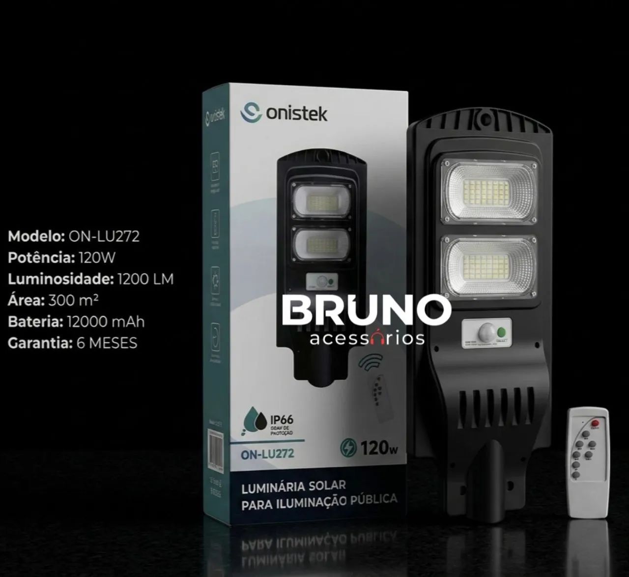 Luminária solar 120w