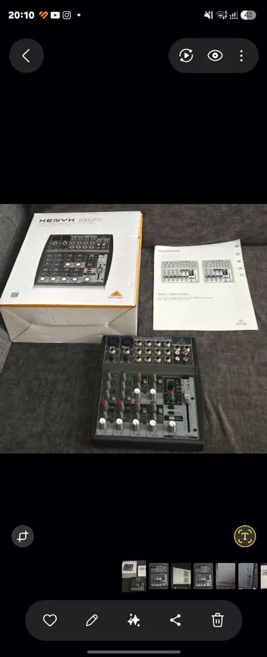 Mesa de som Behringer 1002 Fx - Foto 4