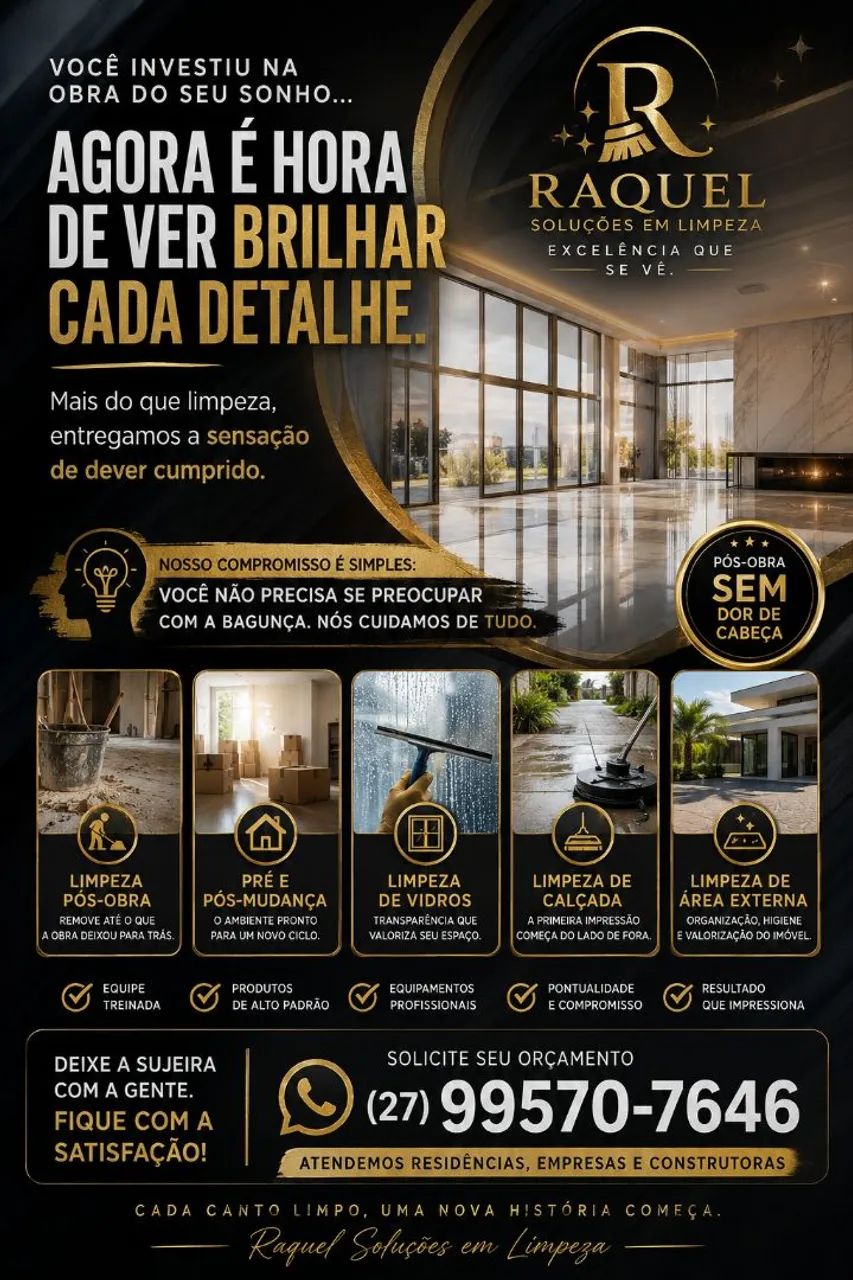 Limpeza pós obra