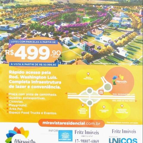 Miravista Residencial completo e moderno bairro planejado de Mirassol
