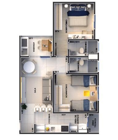 Oport. Apartamento - Nascer do Sol - em Americana - Foto 2