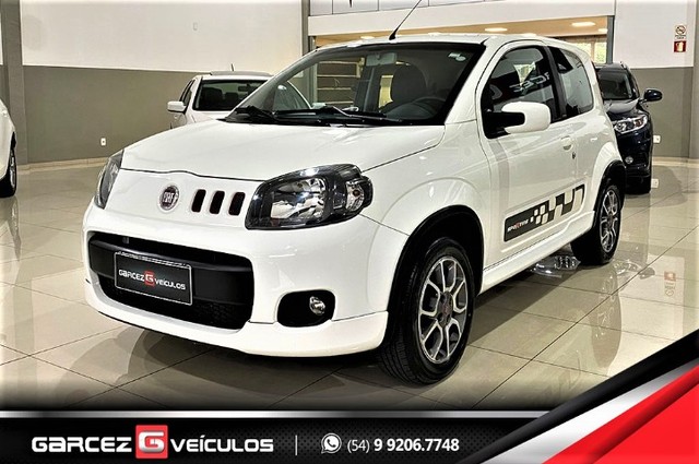 FIAT UNO SPORTING 1.4 FLEX MANUAL 2 PORTAS COMPLETÍSSIMO LACRADO TOP